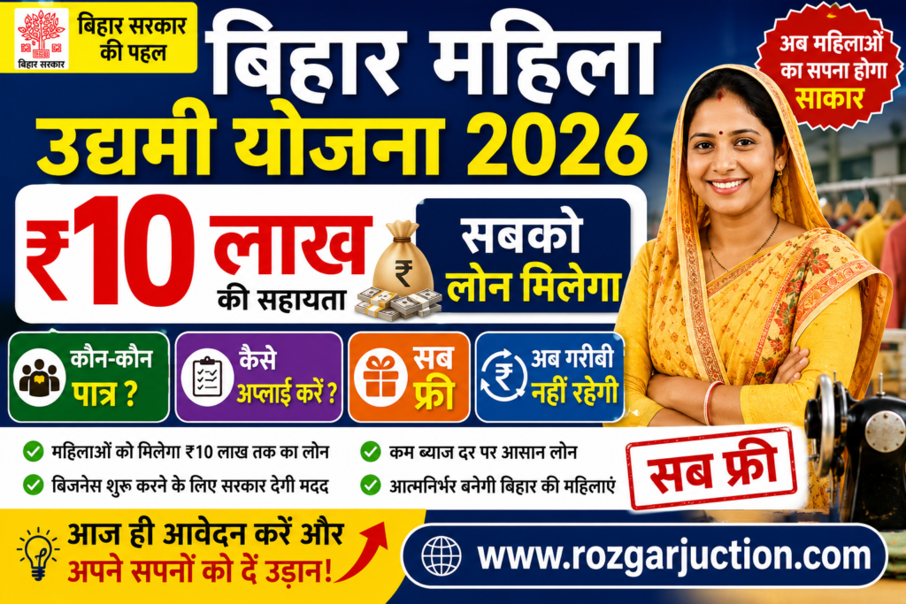 बिहार महिला उद्यमी योजना 2026